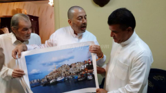  بالصور: وفد من معتمري مدينة يافا في زيارة لآل زبدة بمدينة جدة بالسعودية